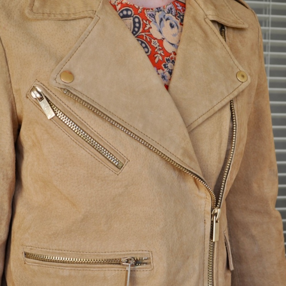 Mango Faux Suede Jacket